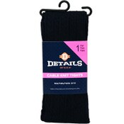 Wholesale - 1pk NAVY DETAILS CABLE KNIT TIGHTS SIZE 12-14, UPC: 701570791410